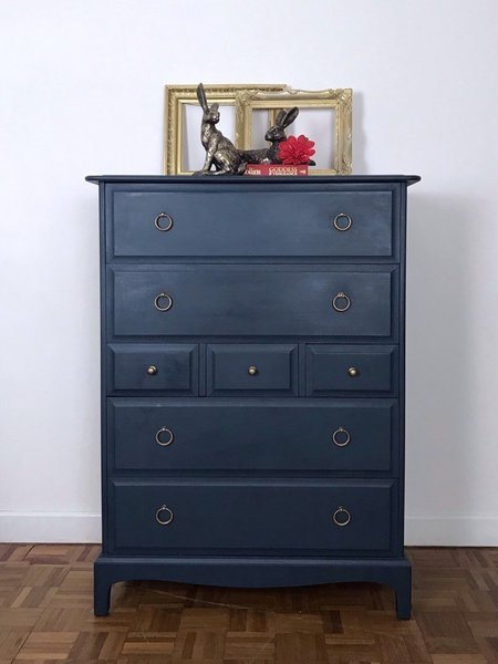 Dark Blue Chest Of Drawers By Stag Minstrel Chest Of Drawers And