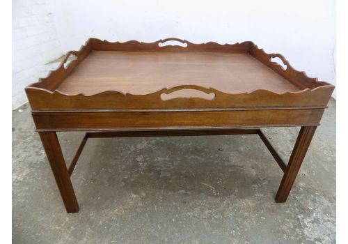 Vintage Coffee Tables Retro Table Mid Century Repro Antique Large Mahogany Butler Table Coffee Se