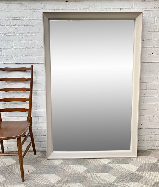 Large Vintage Mirror Wood Frame