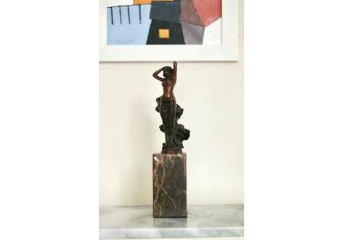 Vintage Bronze Sculpture Of Nude Female By Jb Deposee, Paris, France