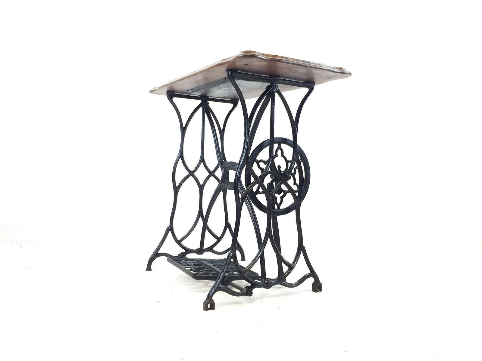 Antique Jones Sewing Machine Treadle Stand Table Plant Garden Display