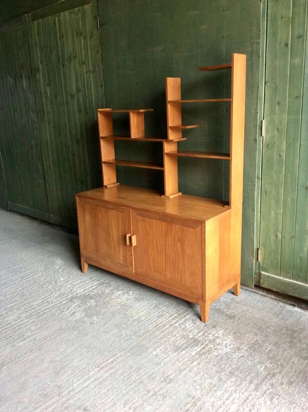 Mid Century 1960s Custom Made Teak Wall Unit Room Divider Display Mid Century 1960s Custom Made Teak Wall Unit Room Divider Display Cabinet
