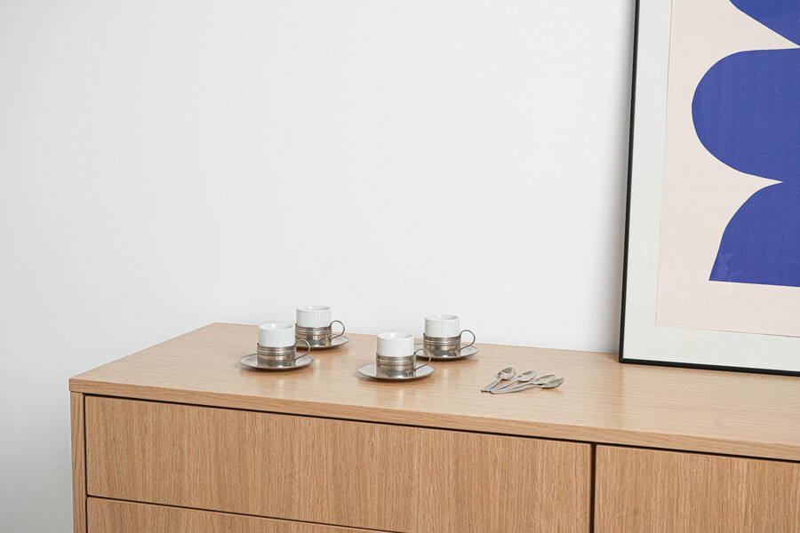 Set Of Espresso Cups, Italian Design, 1980s, Made In Italy | Vinterior