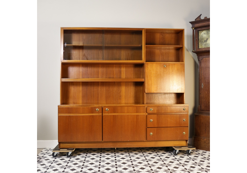 A McIntosh Wall Unit Display Cabinet In Teak Mid Century Retro