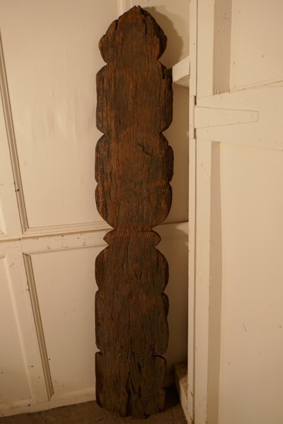 Large Ancient Primitive Tribal Polynesian Fertility Carving photo furniture