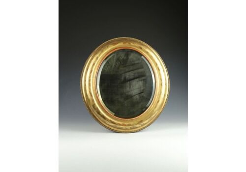 Antique French Bevelled Glass Mirror In Ornate Gilt Frame