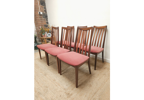 G Plan Dining Chairs Mid Century Set Of 6 Vintage Upholstered Retro Delivery