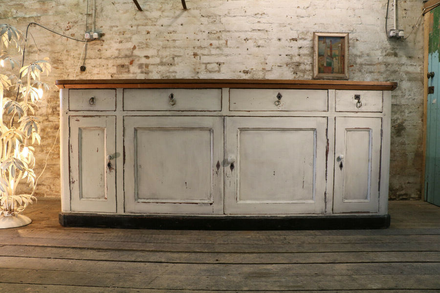 French Antique Bakers Counter Sideboard Drawers Vintage Kitchen