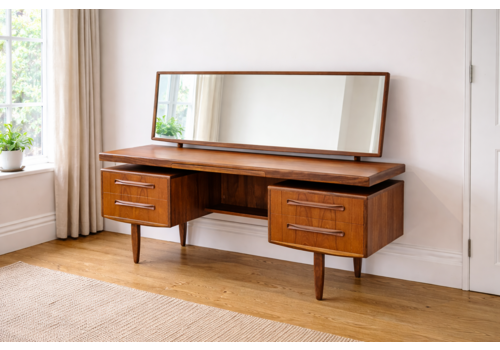 Original G Plan Fresco Teak Dressing Table – Mid Century Modern, Mirror Included