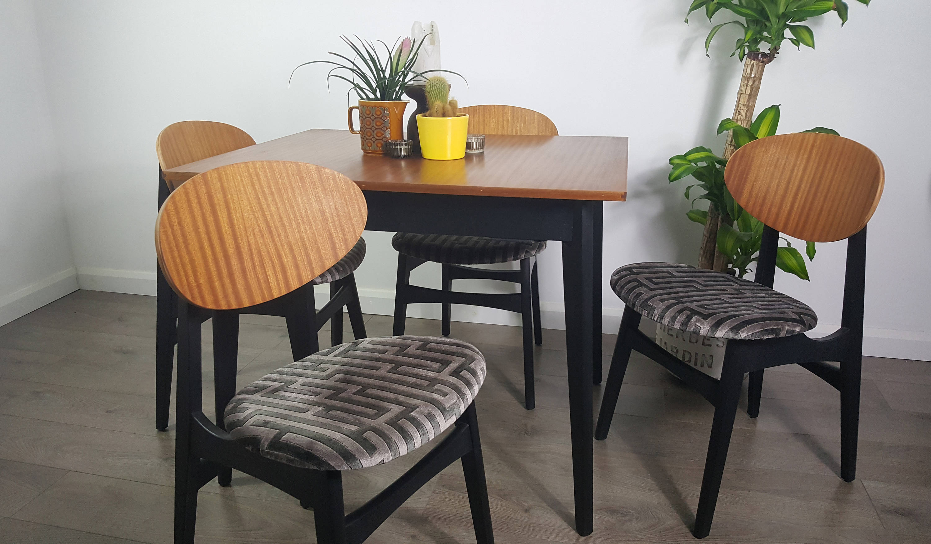 G Plan Table And Chairs Tola Black Retro Vintage Mcm Mid Century