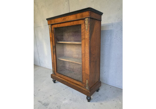 Antique Walnut 19th C Pier Cabinet