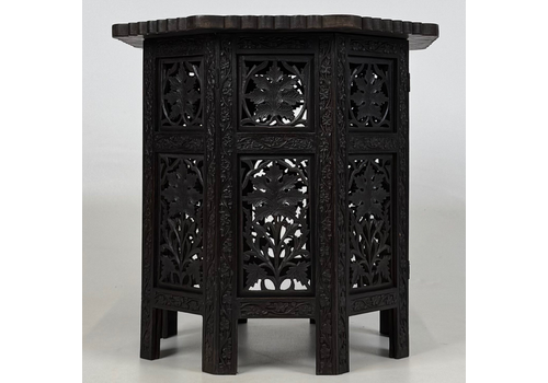 Antique 19th Century Anglo Indian Octagonal Side Table ( Af 5552 )