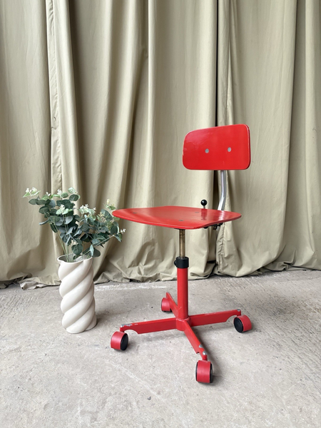 Vtg Mid Century Danish Jorgen Rasmussen Kevi Modernist Desk Task Chair ...