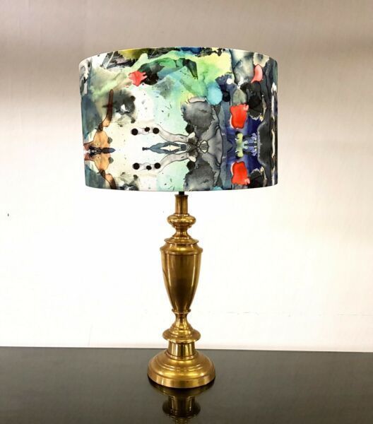 Professionally Upcycled Vintage Lamp Timorous Beasties Kaleido Image