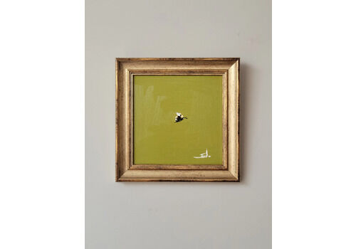 The Little Bee  Original Framed Contemporary Oil