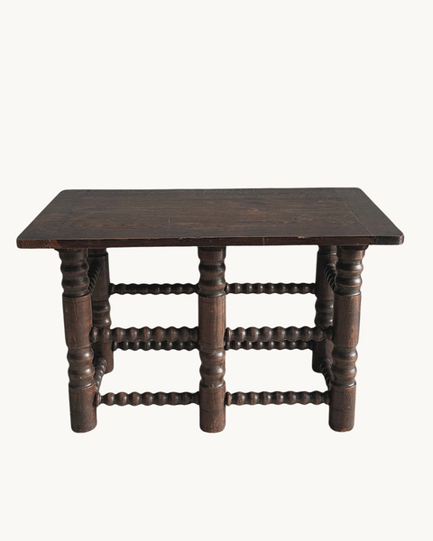 Brutalist Oak Coffee Table By Charles Dudouyt Circa 1940s. Vinterior