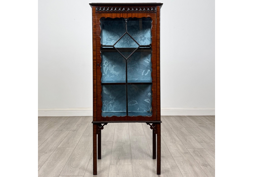 Antique 20th Century Small Edwardian Display Cabinet ( Af 6054 )
