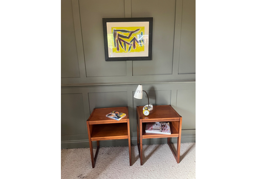 Pair Vintage Teak Bedside Cabinets Circa 1960’s