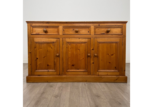 Vintage 20th Century Farmhouse Sideboard In Pine ( Af 6308 )