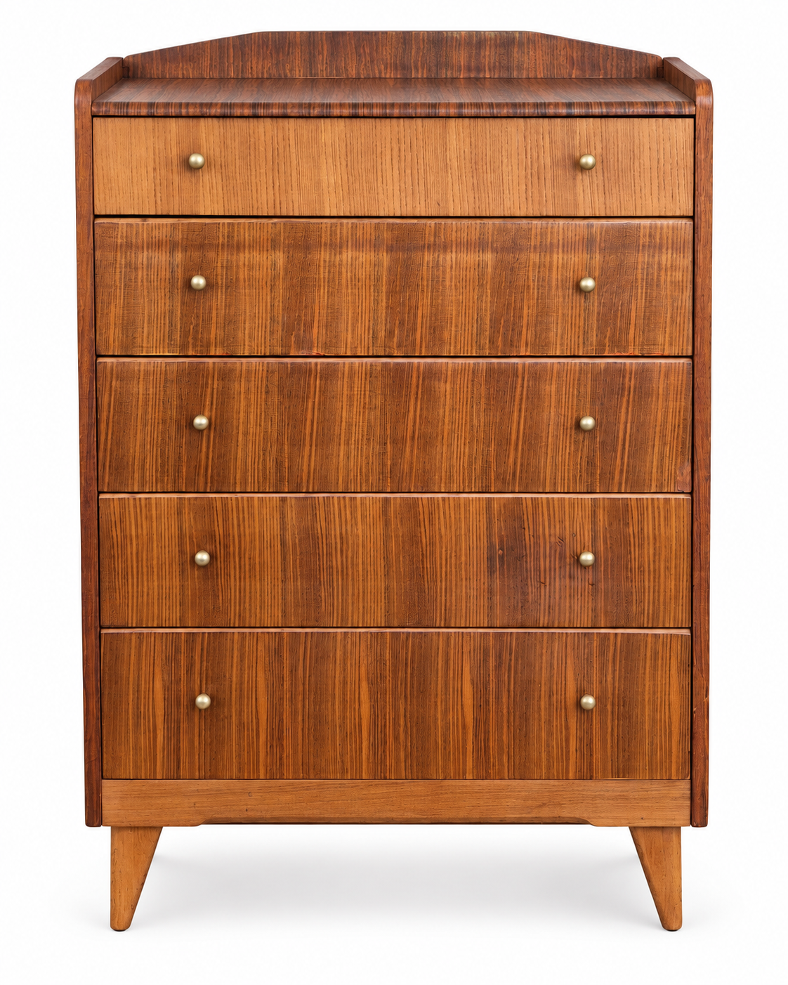 Harris Lebus Mid Century Teak Tallboy Chest Of Drawers Restored