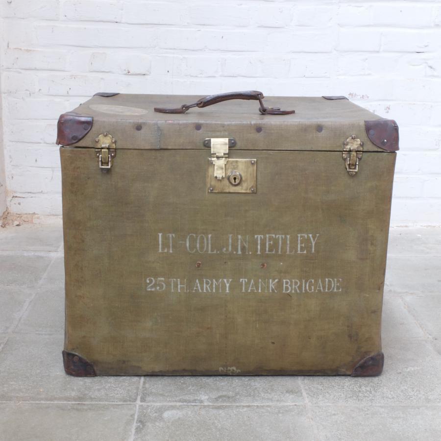 British Army Suitcase, Brown | Vinterior