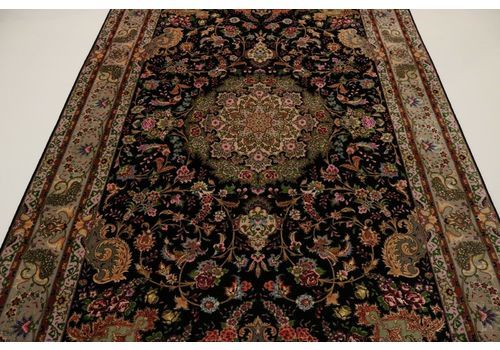 Tabrizi 550.000 Kn / Sqm, With Silk Persian Carpet Oriental Carpet 3,00 X 2,00