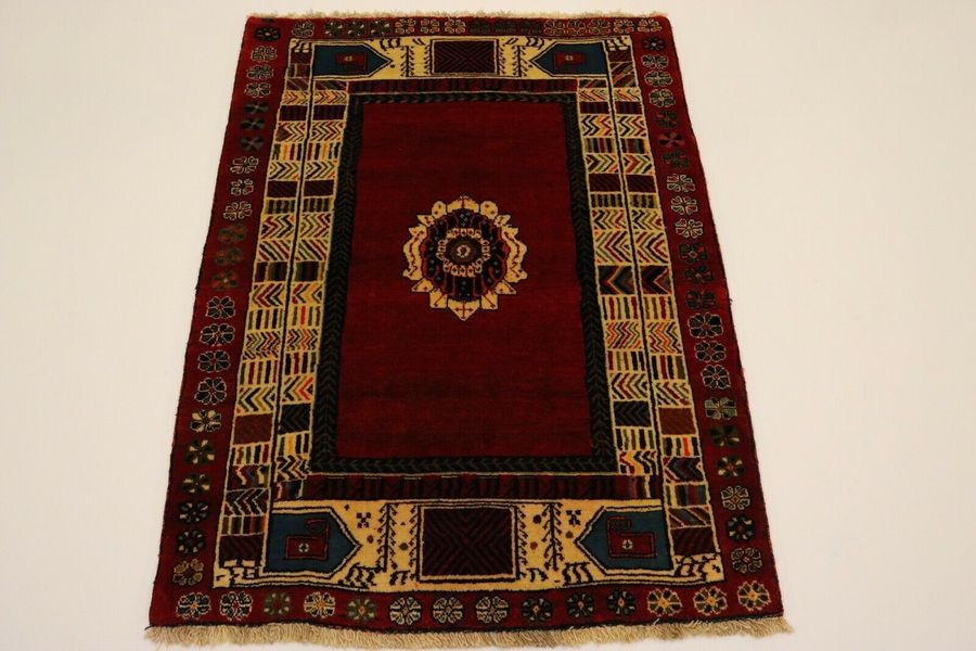 Nomads Ghashghari Wool On Persian Rug Oriental
