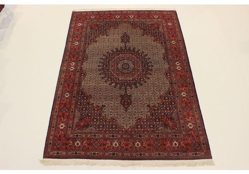 Birdjand With Silk Very Fine Persian Rug Oriental Rug