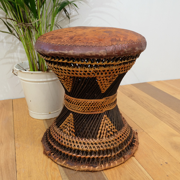 North African Drum Stool Vinterior
