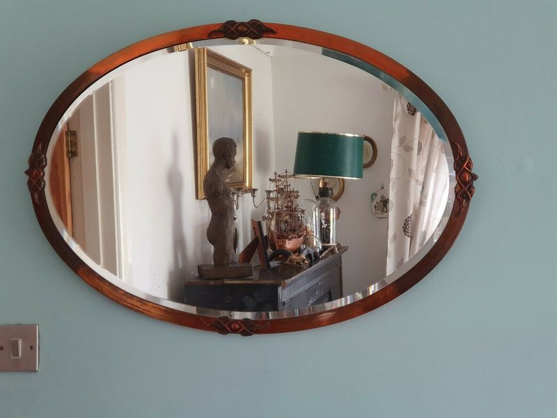 Antique Mirror Hammered Copper Arts And Crafts Vinterior Antique Mirror Hammered Copper Arts And