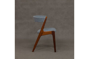 Thumb teak blue fire chair by kai kristiansen for schou andersen 60s 0