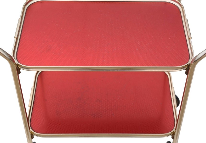 Retro Art Deco Cake Drinks Serving Table Or Trolley photo for sale