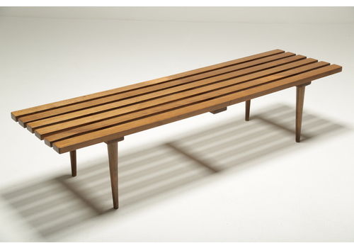 Mid Century Slat Bench