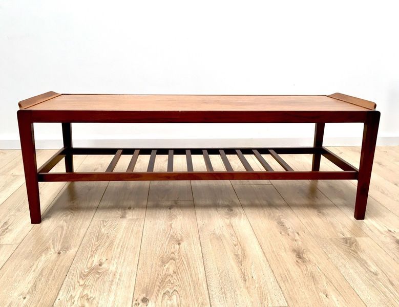 Mid Century Vintage Teak Surfboard Coffee Table With ...