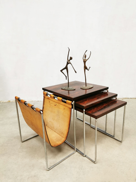 Vintage Design Nesting Tables Mimiset Brabantia Side Table Reading Tray Brabantia Vinterior