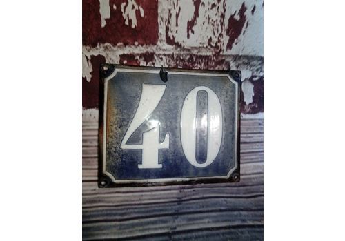 Vintage Retro Aluminum House Number 8 3/" Sign Address Number 8 40s 50s