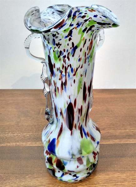 Multi Coloured Murano Style Glass Vase Vinterior - Large Coloured Glass Vases Multi Coloured Murano Style Glass Vase Vinterior - Large Coloured Glass Vases
