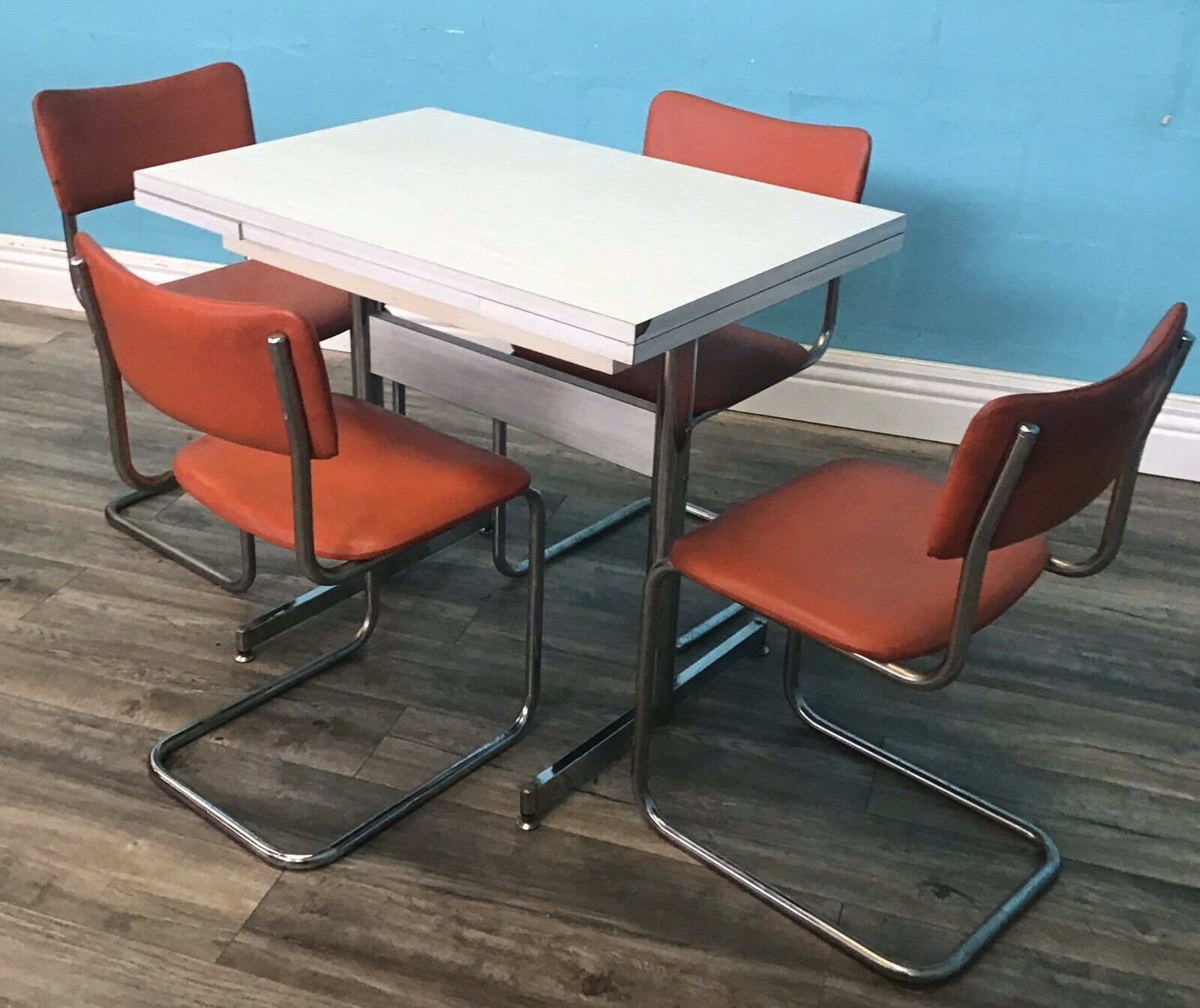 Retro Formica Kitchen Table And Chairs Vintage Mid Century Vinterior