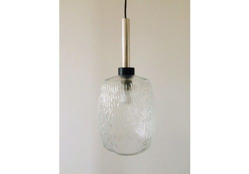 Midcentury Modern Design Glass Pendant Hanging Lamp, Germany, 1960s