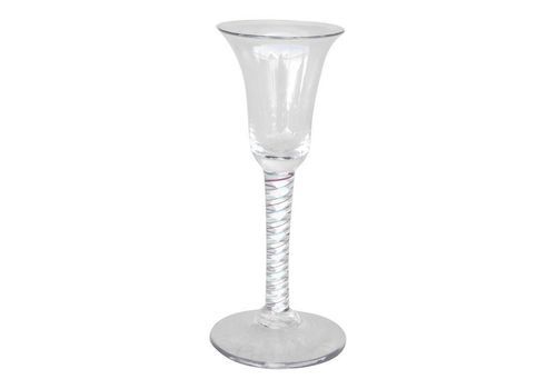 Glass And Spiral Candle Holder