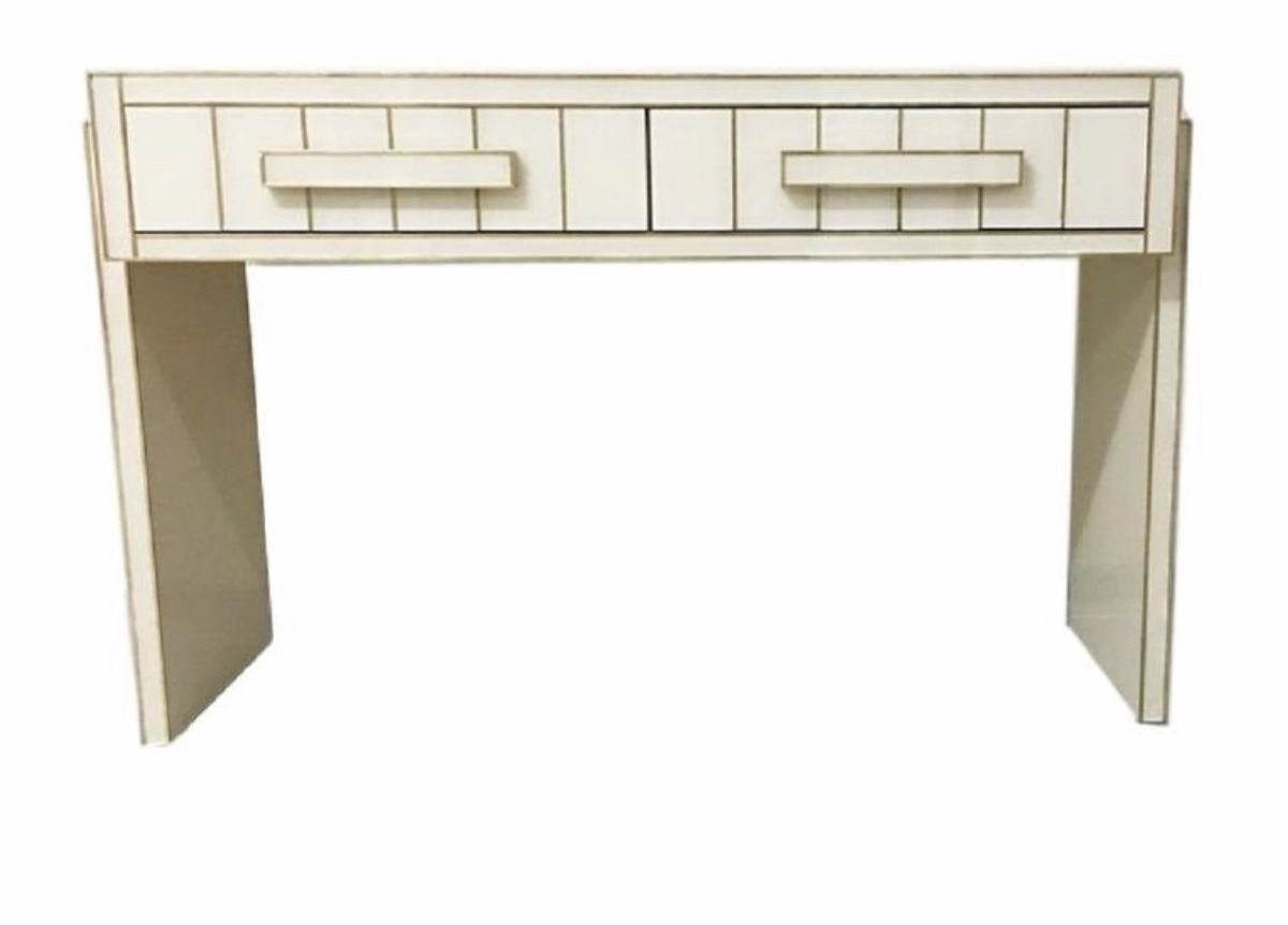 White Glass Mirrored Writing Desk With Brass And Two Drawers Zenza Art Deco Zenza Contemporary Art Deco Vinterior