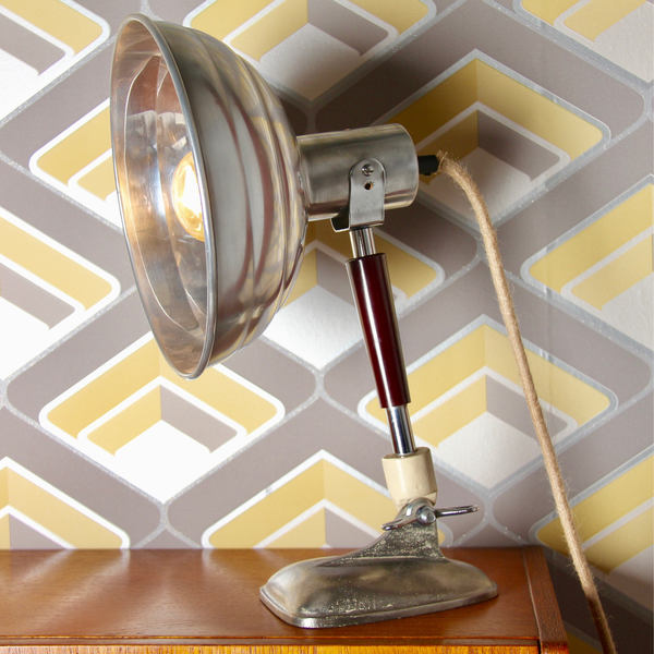 Pifco Table Lamp, Desk Light, Vintage Pifco Heat Lamp C1950, Desk/Table