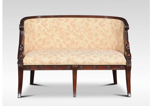 Mahogany Framed Louis XVI Style Settee