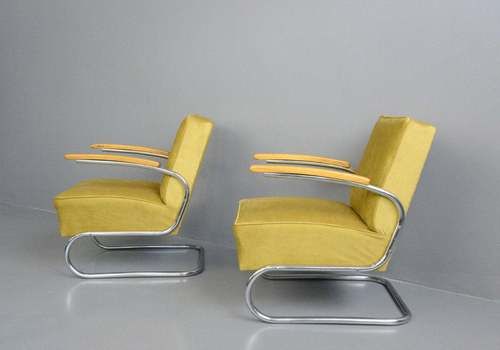 Bauhaus Armchairs By Mucke Melder Circa 1930s