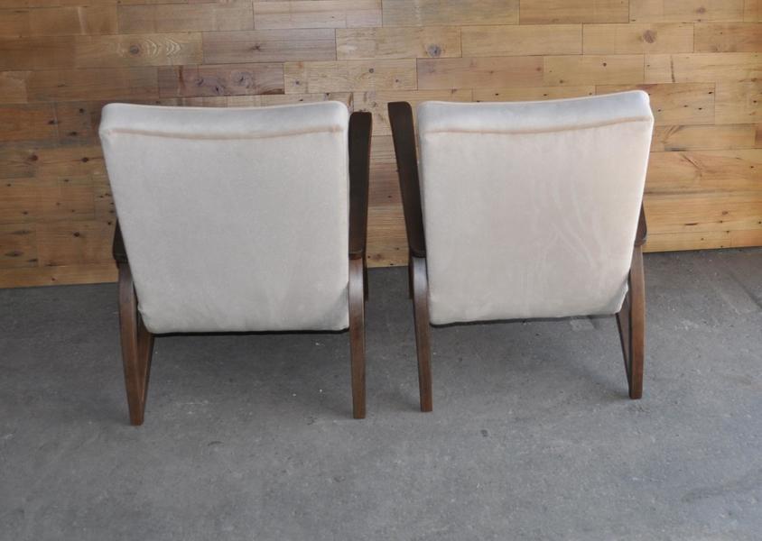 Jindrich Halabala Fully Restored And Reupholstered Lounge Chairs photo for sale