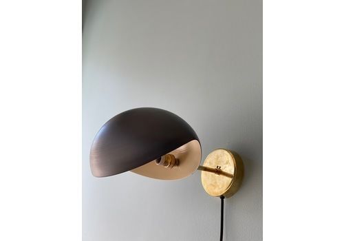 Pair Of Black Wall Sconce In The Style Of Serge Mouille. 1980s.