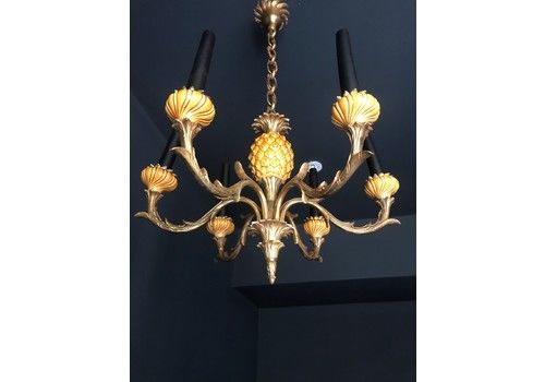 A&B Home Gold Pineapple Chandelier A&B Home Gold Pineapple Chandelier