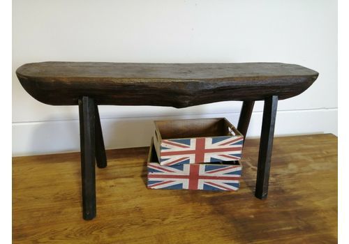 Oak Rustic Natural Wooden Bench Coffee Table