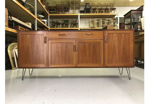 Stunning Large G Plan Teak Sideboard On Hairpin Legs Retro Vintage Tv Stand Unit