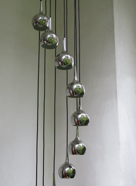 Swedish Cascade Chandelier Att. To Hans Agne Jakobsson For Markaryd, 1970s photo furniture